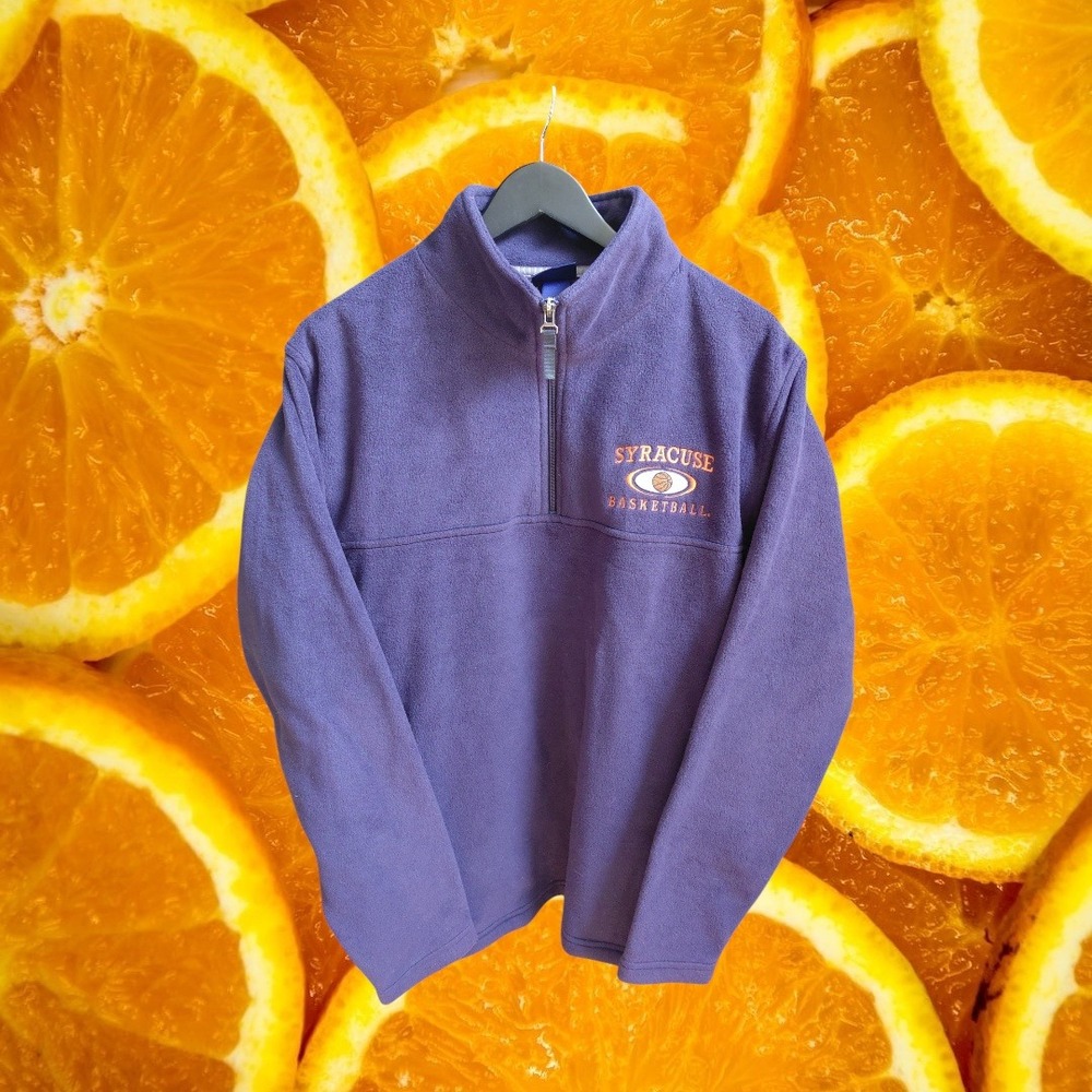 Vintage Team Edition Syracuse Basketball Quarter Zip Fleece Pullover M